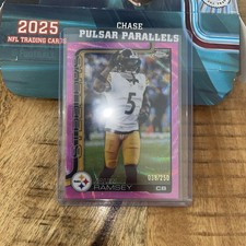 2025 Topps Chrome Football - Jalen Ramsey Pink Wave Refractor /250 - Steelers SP