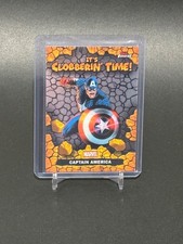 2026 Topps Finest Fantastic Four #CT-03 Captain America Clobberin' Time