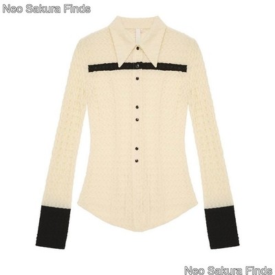 Kijun Shirt Ivory Größe S von Paloma Wool: Langarm Damen Bluse