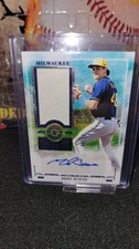 2025 Panini Boys of Summer #PM-MBV Mike Boeve Relic Patch Auto ./99 Brewers