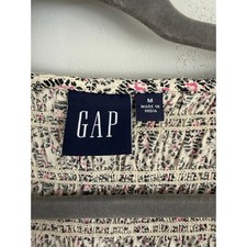 Gap Smocked Flutter Sleeve Midi Dress, paisley, size medium