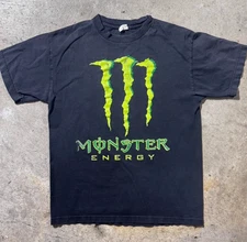 Vintage Monster Energy T-Shirt Racing Graphic Moto Style Tee Unisex S-5XL