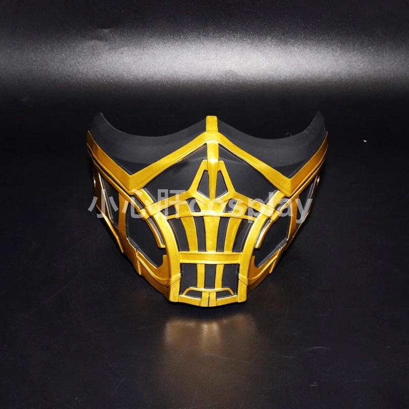 Cosplay Sub Zero Mask PVC Helmet Half Face Locomotive RIDE Props Show Halloween - Image 2 of 3