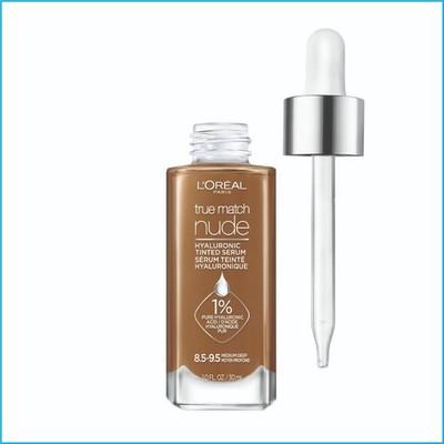 L Oreal True Match Hyaluronic Tinted Serum 9.5 Medium Deep 1oz Glow Skin