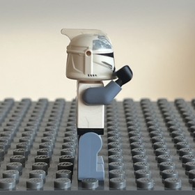 GENUINE LEGO Star Wars Clone Trooper 104th Wolfpack Sand Blue sw0331 Set 7964 2F