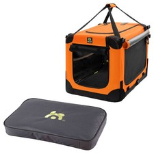 Maelson Soft Kennel Neon Orange 72 cm + Lounge Mat - Transportbox mit Matratze