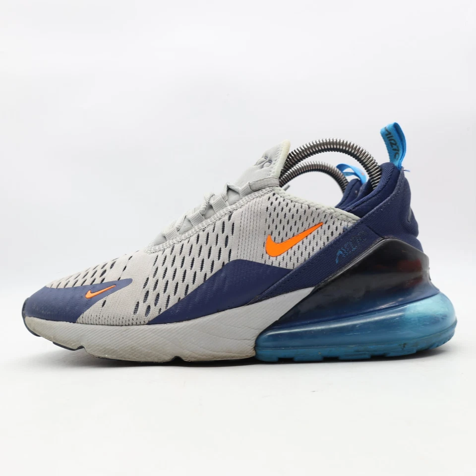Nike Air Max 270 GS Wolf Gris Foto Azul Tenis Juveniles 6.5 Mujer’s 8 943345-015 Foto 4 de 4