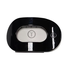 New TELETIES Large Flat Round Hair Clip Jet Black Strong Grip Bendable Teeth