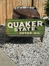 Porcelain Advertising Sign Quaker state 36in 
