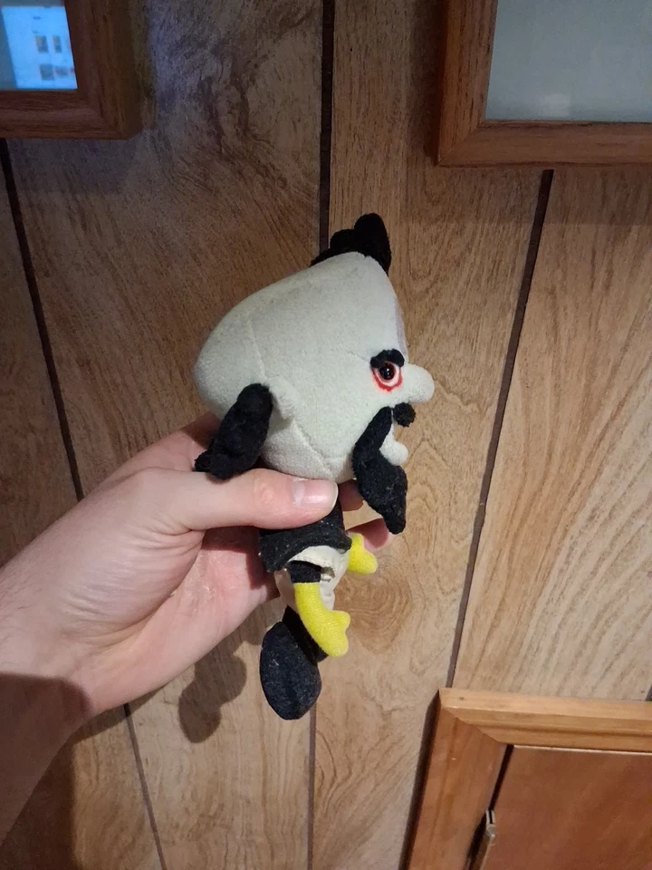 1998  ReSaurus Crash Bandicoot  Dr. Neo Cortex Plush Bean Bag Key Chain Toy - Image 3 of 4