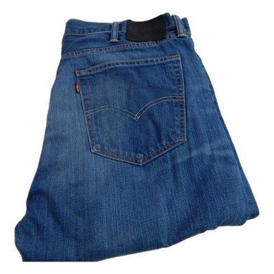 Levi 508 Jeans Slim Fit Tapered Leg Blau Taille 38 Bein 32 W38 L32 Zip Fly (Q7989)