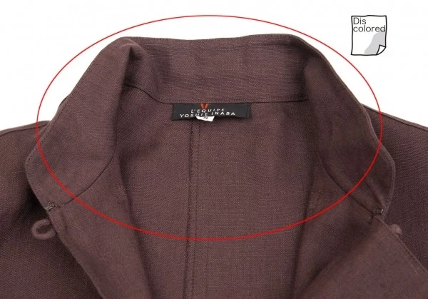 Chaqueta Camisa China L'EQUIPE YOSHIE INABA Lino Rayón Talla 9 (K-130799) Foto 4 de 4