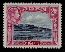 ADEN GVI SG25, 2r deep blue & magenta, NH MINT. Cat £13.