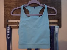 Brooks 3 Pocket Sports Bra 40DD/E Blue Used