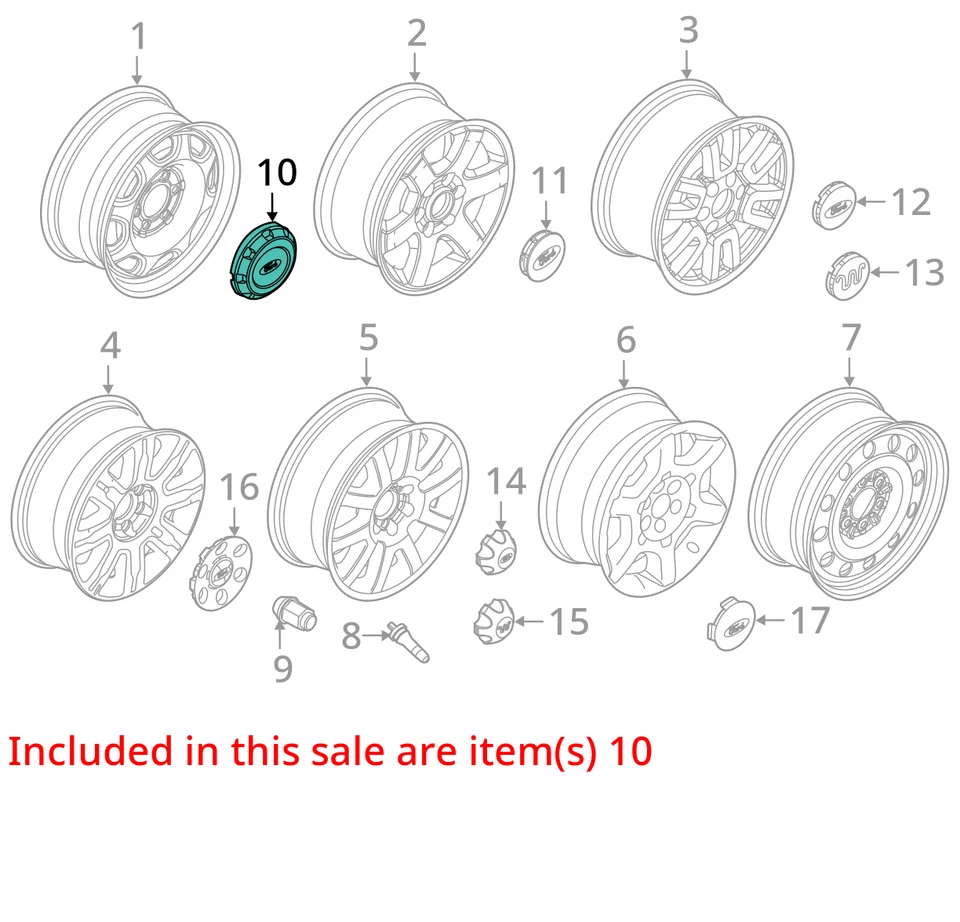 Rueda tapa central F150 2012 1701235 Foto 3 de 4