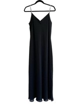 Vtg 90s Dave  Johnny Low Back Evening Gown Women  s 13-14 Rhinestone Slip Dress