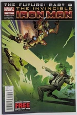 Invincible Iron Man #526 Marvel Comics 2012 Direct Edition VF/NM Sleeve & Board