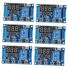6pcs DC 6-30V Timer Relay Programmable Delay Relay Module Cycle Timer with LCD