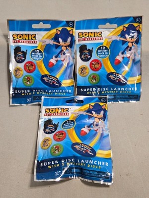 Sonic the Hedgehog Mystery Super Disc Launcher Sega Blind Bags Lot of 3 Sealed