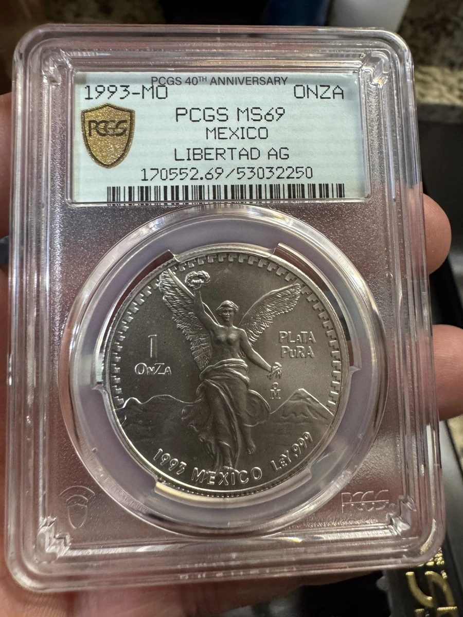 Mexican Libertad MS 69 Graded 1 oz Precious Metal Content per Unit