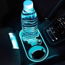NEW 2Pcs LED Car Cup Holder Lights, Universal 7 Colors Light Up Cup Coasters USB