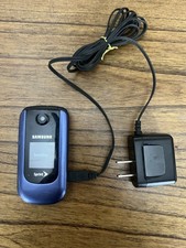 Samsung M360 BlueCellular Flip Phone Excellent Working Condition With Charger