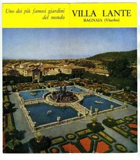 Brochure Villa Lante Bagnaia Italia anni 60 Viterbo