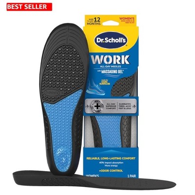 All-Day Superior Comfort Insoles with Shock Absorption for Women - Fits 6-10