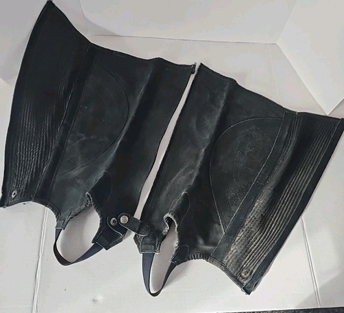 Dublin Leather Suede Half Chaps Size L - Picture 10 of 14