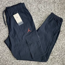 Nike Air Jordan Jumpman Flight MVP Woven Men's Sz M Cargo Pants Black FN4609-010