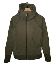 Lululemon SCUBA Hoodie Heathered Olive Green Full Zip Cotton Fleece Size 6