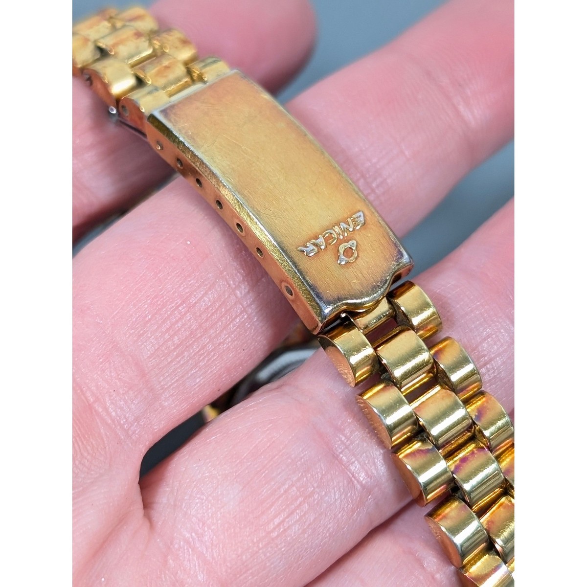 Vintage Enicar 25 Jewels Automatic Watch Ladies Gold Tone  display picture 2