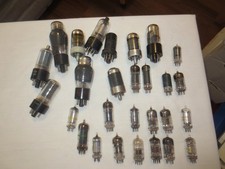 Lot Of 28 Mixed Vacuum Tubes GE, RCA, GM, Zenitn,  more