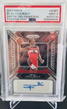 2023 PANINI PRIZM SENSATIONAL SIGNATURES BILAL COULIBALY RC 11/15 PSA 9 AUTO 10