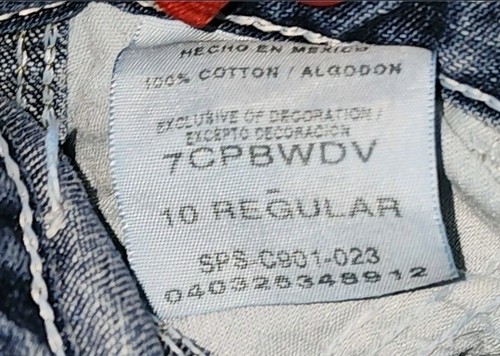 Wrangler Carpenter Painters Jeans Boys Size 10 Reg Straight Leg Adjustable Waist - Picture 7 of 7