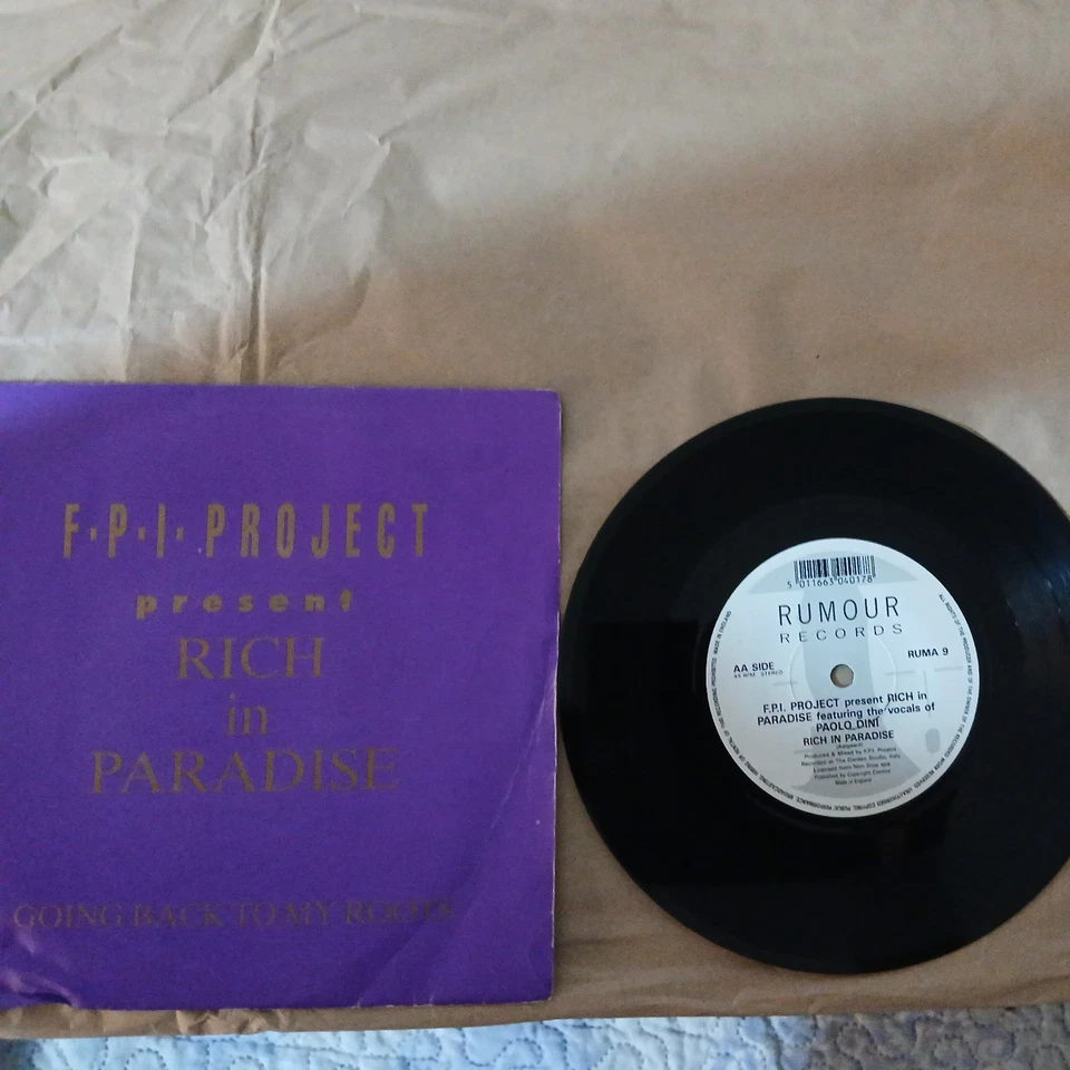 (AR589) FPI Project, Rich In Paradise - 7 inch vinyl