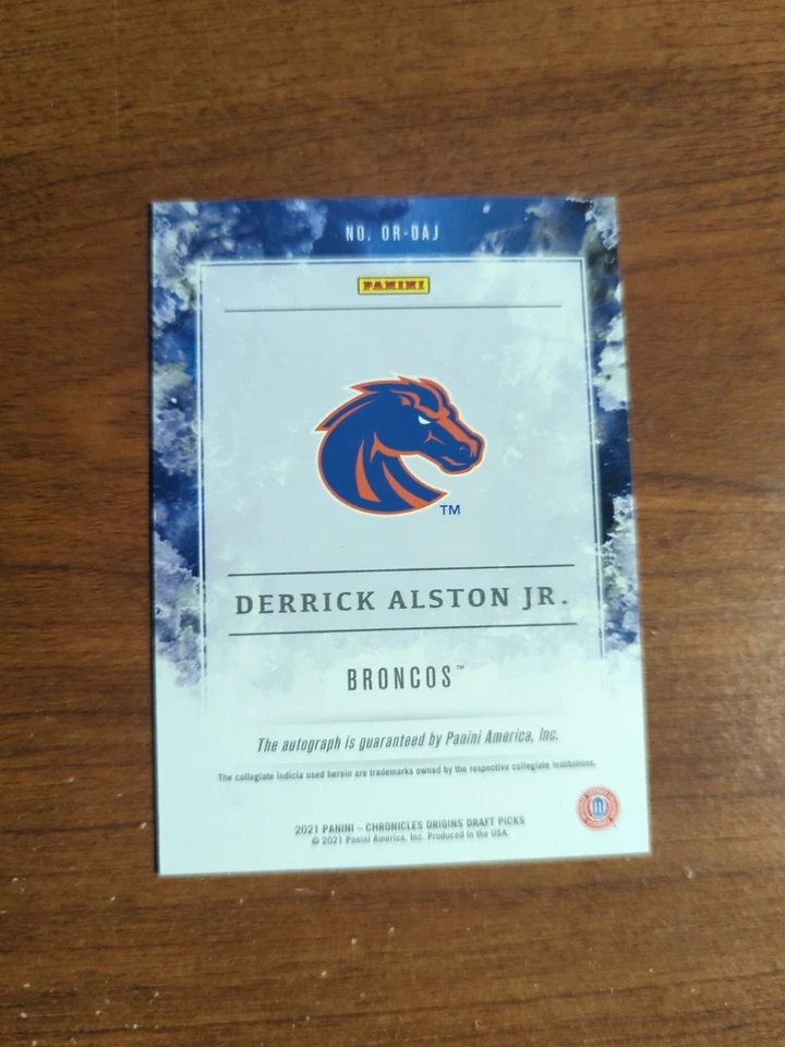 2021-22 Panini Chronicles Draft Picks Origins Rookie Auto Derrick Alston Bronze - Image 2 of 2