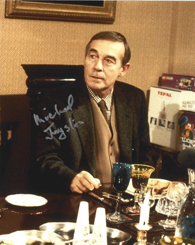 MICHAEL JAYSTON (+2024) - Actor - Nicholas & Alexandra / Dr Who- Autograph Photo