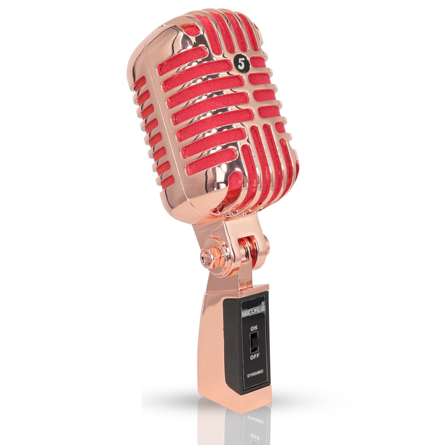 Retro Vintage Microphone Dynamic XLR Cardioid Gold