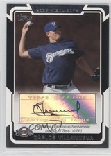 2008 Topps Highlights Auto Carlos Villanueva #HA-CV Auto 9bp