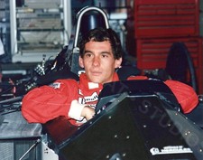 Ayrton Senna in Cockpit, Rio 1988 – McLaren MP4/4 Close-Up foto originale 8x10