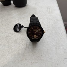 Versus Versace men's dress watch. Large black face. VSPOY6821 working watch