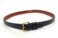 Coach mens size 36" Vintage Black Glove Tanned Cowhide Belt Brass Buckle 7600