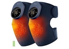 Cordless Knee Massager with 3 Heat and Massage levels for Pain Relief Pack of 2 