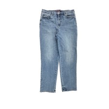 Gloria Vanderbilt Amanda Straight Leg Women's size 16 Dark Wash Blue Denim Jeans