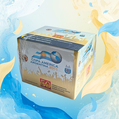 2011 Panini Copa America Sealed Sticker Box - Neymar JR Rookie (50 Packs)