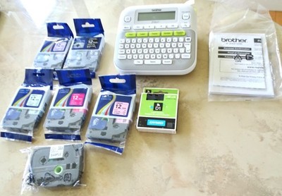 Brother P-Touch PT-D210 Label Maker No Adapter INCLUDES 7 LABEL TAPES