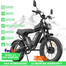 YVY 1200/1500/3000W 48/52V 15.6/20/40Ah 20'' Electric Bike ebike Mountain E-Bike