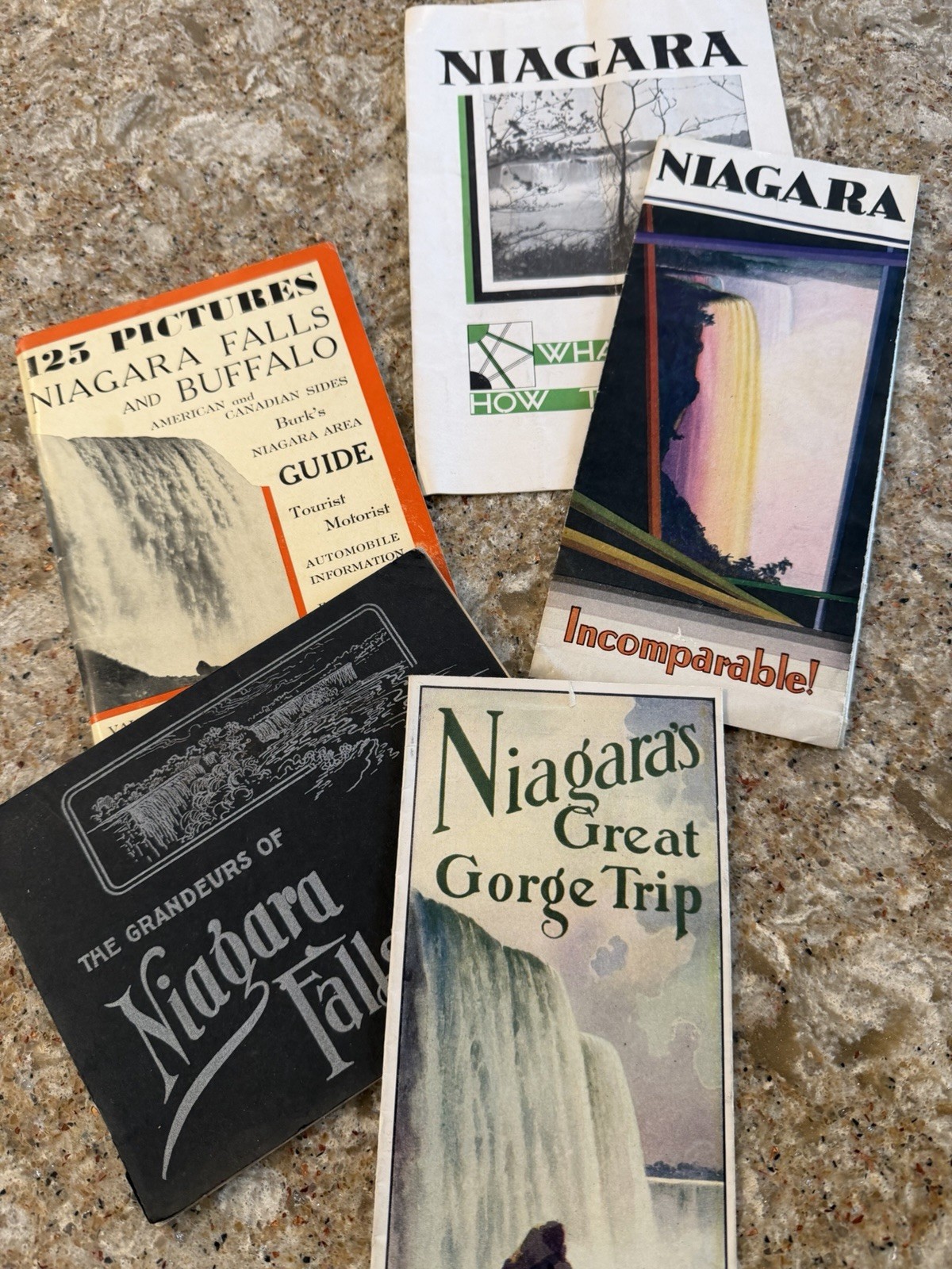 Vintage Niagara Falls Brochures Depression Era 1930 Maps Tours Photos Lot Of 5