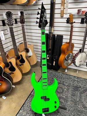 Dean Custom Zone 4-String Bass - Nuclear Green
